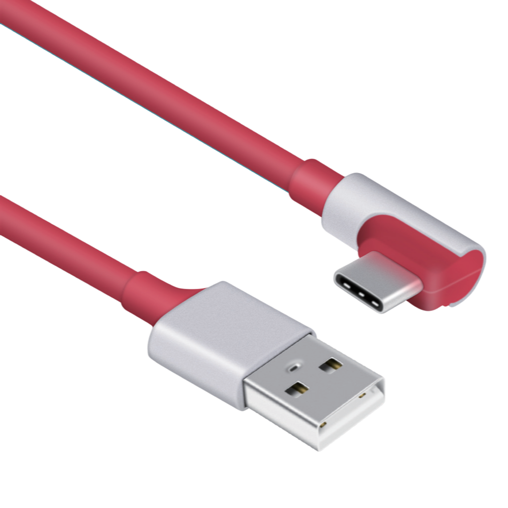USB 2.0 A to 90° type C